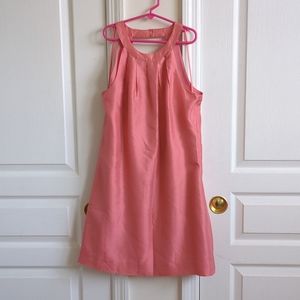 J.CREW 100% Silk - Pink/Coral Dress